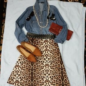 Leopard Print Skirt